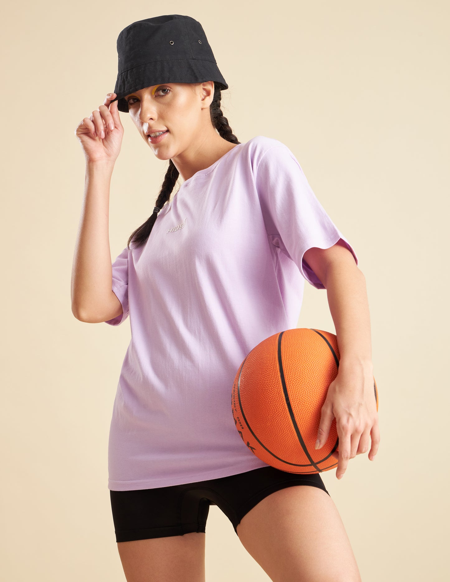 Women Oversized Training T-shirt Lavender