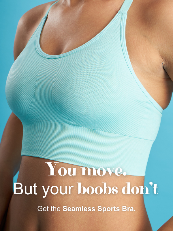 Seamless Sports Bra - Ocean Wave