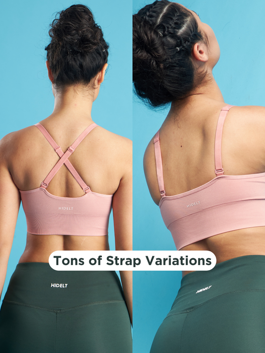 Seamless Sports Bra - Paige Pink