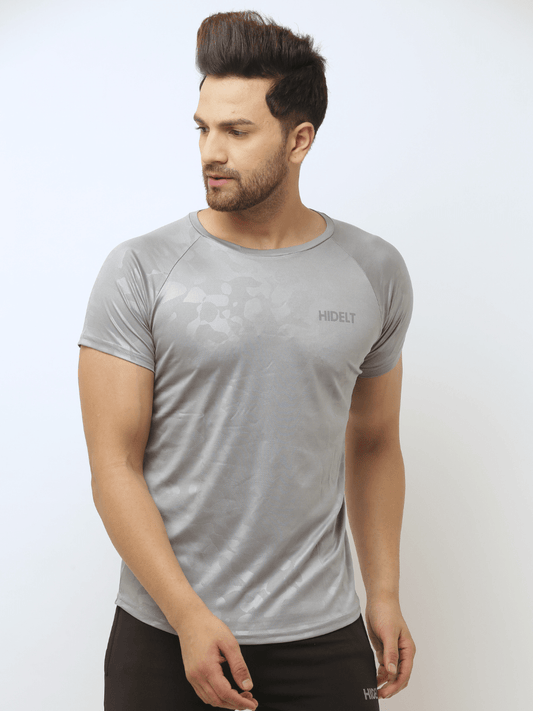 Men's Training T-shirt - Emboss Grey