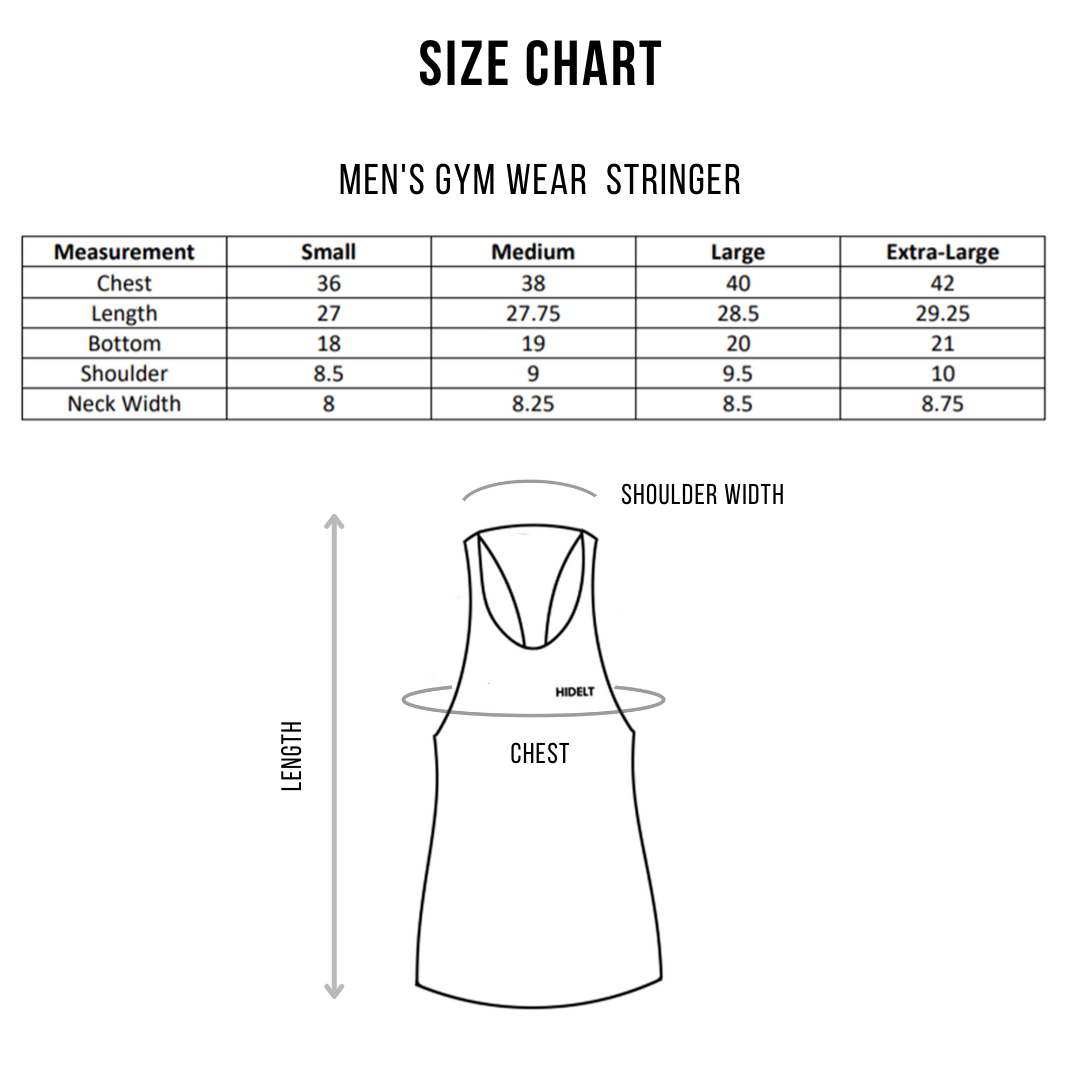 Men's Gym wear Jacquard knit Cool Blue Stringer