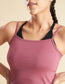 Women Tulipwood Solid Workout Cami Tank