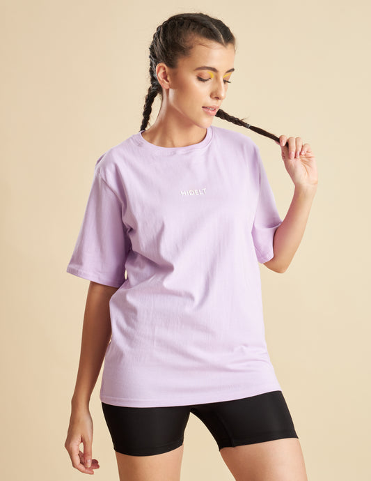 Women Oversized Training T-shirt Lavender