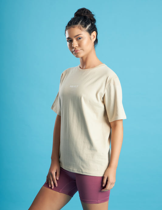 Women Oversized Training T-shirt Toasted Brown