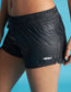 Women Black Loose fit Training and Running Shorts