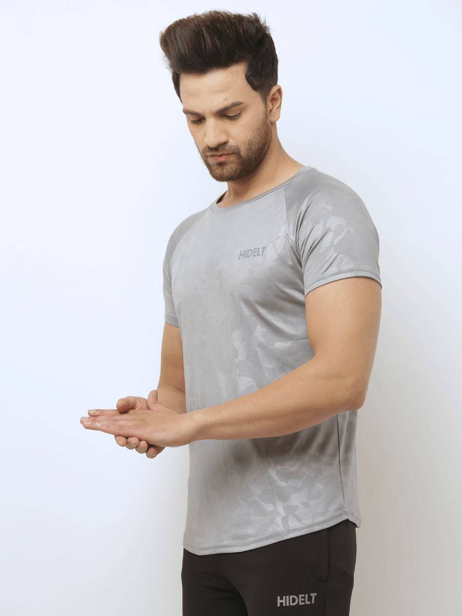 Men's Training T-shirt - Emboss Grey