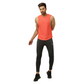 Men's gym Wear Drop Arm Tank - Carrot red color