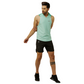 Men's Teal Green Drop Tank with Hood