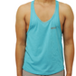 Men's Gym wear Jacquard knit Cool Blue Stringer