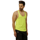 Men's Gym wear Solid Neon Stringer