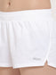 Women White Loose fit Training and Running Shorts