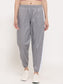 Women Grey NS Loose Fit Solid Training Woven Joggers