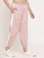 Women Peach NS Loose Fit Solid Training Woven Joggers