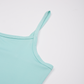 Women Solid Mint Blue Workout Cami Tank